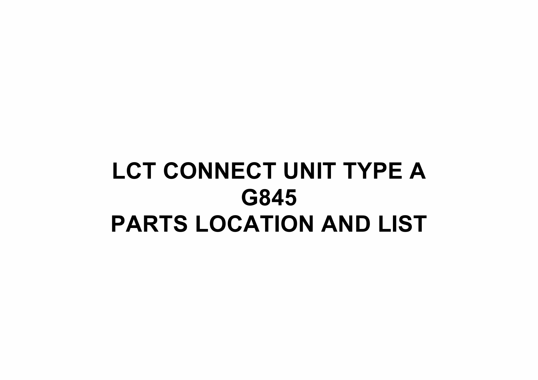 RICOH Options G845 LCT-CONNECT-UNIT-TYPE-A Parts Catalog PDF download-1